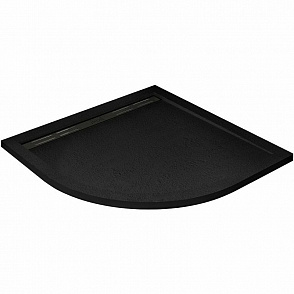 Душевой поддон Cezares 90x90 TRAY-AS-R-90-30-NERO черный матовый