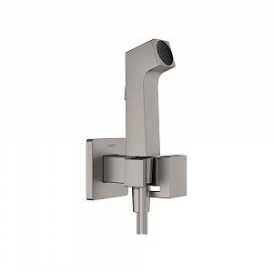 Гигиенический душ hansgrohe Bidette E 29233340 со смесителем, шлифованный черный хром