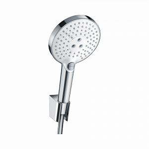 Душевой набор hansgrohe Raindance Select S 120 3jet 26701400 с держателем и шлангом 125 см белый/хром