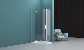 Душевой уголок BelBagno Kraft KRAFT-P-1-100-C-Cr-L