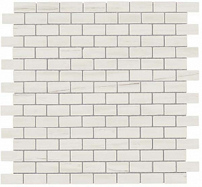 Мозаика керамогранит Marvel Stone Bianco D. Mosaico Lapp. Burattato (AS31) 29.8x29.8 от Atlas Concorde