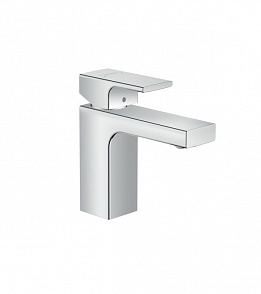 Смеситель для раковины hansgrohe Vernis Shape 71568000, 100 с металлическим сливным гарнитуром, хром