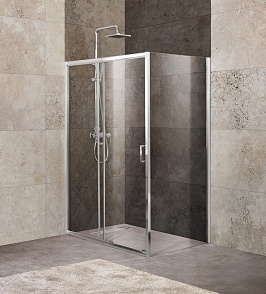 Душевой уголок BelBagno UNIQUE-AH-1-100/115-100-C-Cr