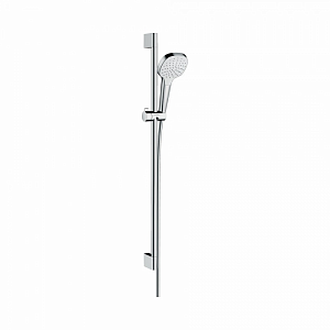 Душевой набор hansgrohe Croma Select E 1jet 26594400 со штангой 90 см белый/хром