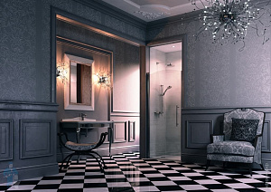 Дверь в нишу Huppe Design Victorian DV0102.092.309 левая