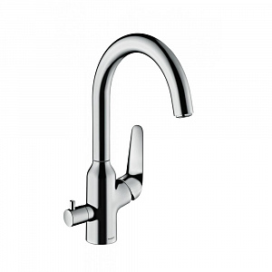 Смеситель для кухни hansgrohe Focus M42 71803000 с запорным вентилем