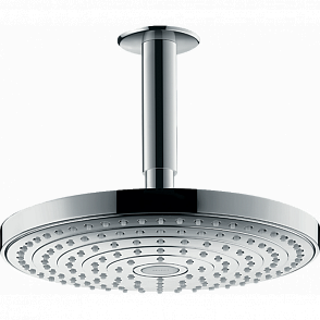 Верхний душ hansgrohe Raindance Select S 240 2jet EcoSmart 26469000 потолочный, хром