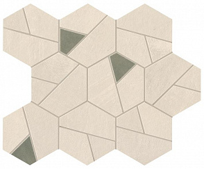 Мозаика ATLAS CONCORDE BOOST PRO IVORY MOSAICO HEX OLIVE A0QN 25 х 28.5