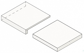 Угловая ступень Boost Pro Ivory Scalino Angolare (A3C3) 33x33 от Atlas Concorde