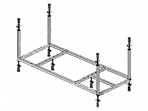 Каркас для ванны Cezares ECO 170 EMP-170-70-MF