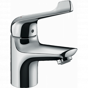 Смеситель для раковины hansgrohe Novus 70 71920000, с длинной рукояткой, со сливным гарнитуром, хром