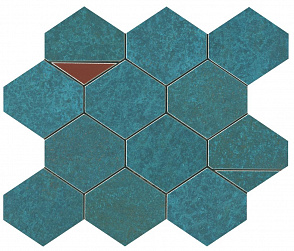 Мозайка ATLAS CONCORDE BLAZE VERDIGRIS MOSAICO NEST 9BNV 29.4 x 25.8