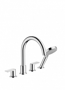 Смеситель на край ванны hansgrohe Vernis Shape 71459000, на 4 отверстия, хром