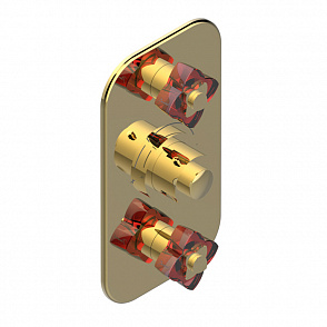Смеситель для душа THG Petale de Cristal rouge U6C.F01.5400BE золото