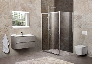 Душевой уголок BelBagno Unique UNIQUE-AH-1-100/115-80-C-Cr