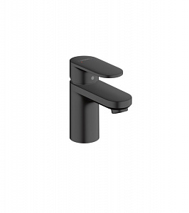 Смеситель для раковины hansgrohe Vernis Blend 71550670, 70 со сливным гарнитуром, матовый черный