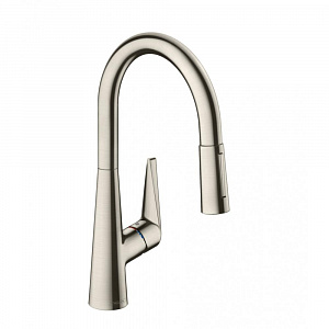 Смеситель для кухни hansgrohe Talis M51 72813800 с вытяжным душем, сталь