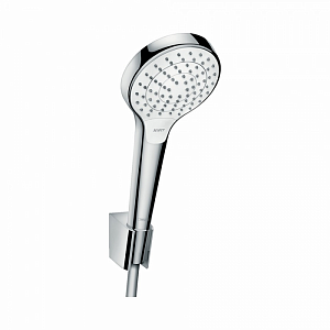 Душевой набор hansgrohe Croma Select S Vario 26421400 с держателем и шлангом 125 см, белый/хром