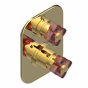 Смеситель для душа THG Petale de Cristal rouge U6C.F01.5500BE золото