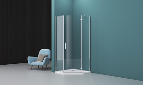 Душевой уголок BelBagno Kraft KRAFT-P-1-100-C-Cr-R