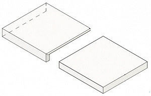 Угловая ступень Boost Pro Ivory Scalino Angolare (A3C3) 33x33 от Atlas Concorde