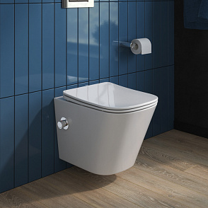 Унитаз подвесной BelBagno Due BB3103CHR-BS/SC