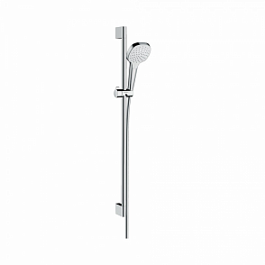 Душевой набор hansgrohe Croma Select E 1jet 26594400 со штангой 90 см белый/хром