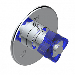 Переключатель для душа THG Ptale de Cristal bleu U6B.A02.48M2SB