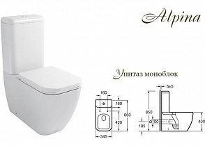 Чаша напольного унитаза BelBagno Alpina BB10100CP