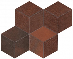 Мозайка ATLAS CONCORDE BLAZE CORTEN MOSAICO ESAGONO LAPP (A0UM) A0UM 30 x 35