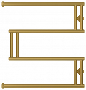 Полотенцесушитель водяной Сунержа High-Tech model &quot;M+&quot; 600х600 032-4050-6060 матовое золото