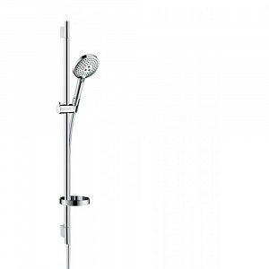 Душевой набор hansgrohe Raindance Select S 120 3jet EcoSmart 26633000 со штангой 90 см и мыльницей