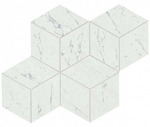 Мозаика керамогранит Marvel Stone Carrara Pure Mosaico Esag. Lapp. (AS2J ) 30x35 от Atlas Concorde