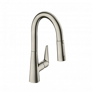 Смеситель для кухни hansgrohe Talis M51 73850800 с вытяжным душем, сталь