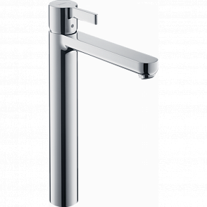 Смеситель для раковины hansgrohe Metris S Highriser 31023000 без сливного набора, хром