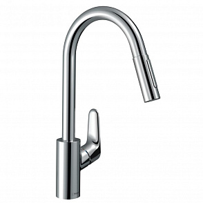 Смеситель для кухни hansgrohe Focus M41, 240, 2jet, sBox 73880000 с вытяжным душем