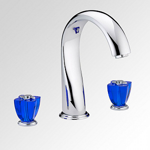 Смеситель для ванны THG Ptale de Cristal bleu U6B.A02.25SG