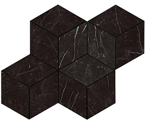 Мозаика керамогранит Marvel Stone Nero Marquina Mosaico Esag. Lapp. (AS2K ) 30x35 от Atlas Concorde