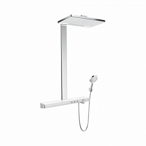 Душевая стойка с термостатом hansgrohe Showerpipe 460 2jet EcoSmart 27109400 9 л/мин белый хром