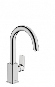 Смеситель для раковины hansgrohe Vernis Shape 71564000, 210 со сливным гарнитуром, хром