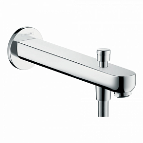 Излив на ванну hansgrohe Metris S 31416000 228 мм с переключателем на душ хром