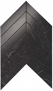 Мозаика настенная Marvel Stone Chevron Nero Marquina Wall (9SCN) 30.5x25 от Atlas Concorde