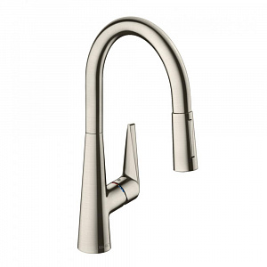 Смеситель для кухни hansgrohe Talis M51 73851800 с вытяжным душем сталь