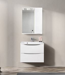 Зеркальный шкаф с подсветкой BelBagno MARINO-SPC-900/750-1A-BL-P-R