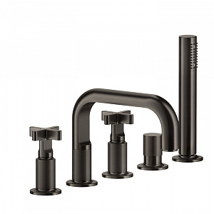 Смеситель для ванны Gessi Inciso 58140#299 черный матовый