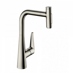 Смеситель для кухни hansgrohe Talis Select M51 72823800 с вытяжным душем, сталь