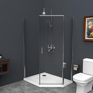 Душевой уголок BelBagno Uno-195 UNO-195-PH-1-100/80-C-Cr