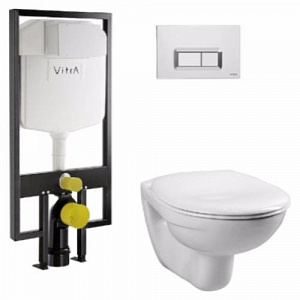 Комплект унитаз Vitra Normus 9773B003-7200 с инсталляцией