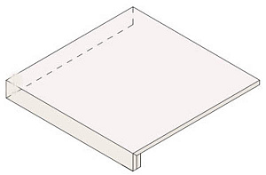 Угловая ступень WISE Moka Scalino Angolare Sx Lap левая (620070001127) 33x60 от Atlas Concorde