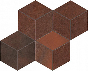 Мозаика Blaze Corten Mosaico Esagono Lapp (A0UM) 30x35 от Atlas Concorde